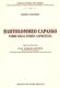 Leggi il testi di Sosio Capasso, Bartolommeo Capasso padre della storia napoletana