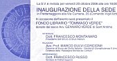 Inaugurazione Nuova Sede dell'Istituto di Studi Atellani - 20 Ottobre 2006 - Discorso del Presidente dott. Francesco Montanaro