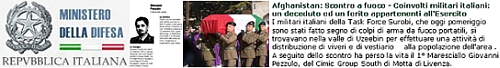 13 Febbraio 2008 - Militari italiani in Afganistan - Notiziario del Ministero della Difesa